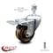 Service Caster 3 Inch High Temp Phenolic Wheel Swivel 1/2 Inch Stem Caster with Total Lock Brake SCC-TSTTL20S314-PHSHT-121315 - alternate 4
